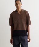 Two Tone Crochet Polo
