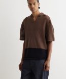 Two Tone Crochet Polo