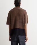 Two Tone Crochet Polo