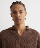 Two Tone Crochet Polo
