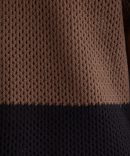 Two Tone Crochet Polo