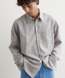 Tropical Wool Long Sleeve Shirt