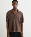 Nineteen Seventy Boucle Knit Short Sleeve Shirt