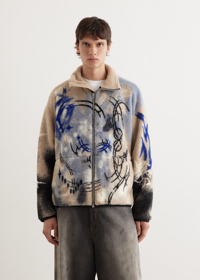 Ovinta Jacquard Teddy Jacket