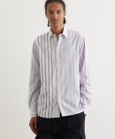 Multi Stripe Patchwork Shirt
