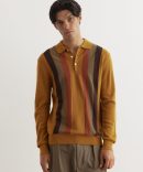 Stripe Knit Polo