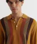 Stripe Knit Polo