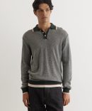 Collar Line Knit Polo