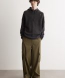 Stellina Wool Gauze Half Zip Knit