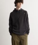 Stellina Wool Gauze Half Zip Knit