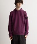 Badge Garment Dyed Hooded Sweatshirt