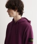Badge Garment Dyed Hooded Sweatshirt